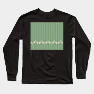 green rose border Long Sleeve T-Shirt